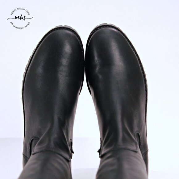 Cole Haan Air Kensington Leather Tall Boots Black Women 6.5 - Picture 10 of 13